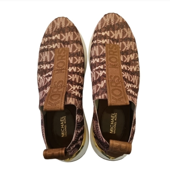 Miles Logo Jacquard Slip-On Sneaker by Michael Kors. - Picture 3 of 6